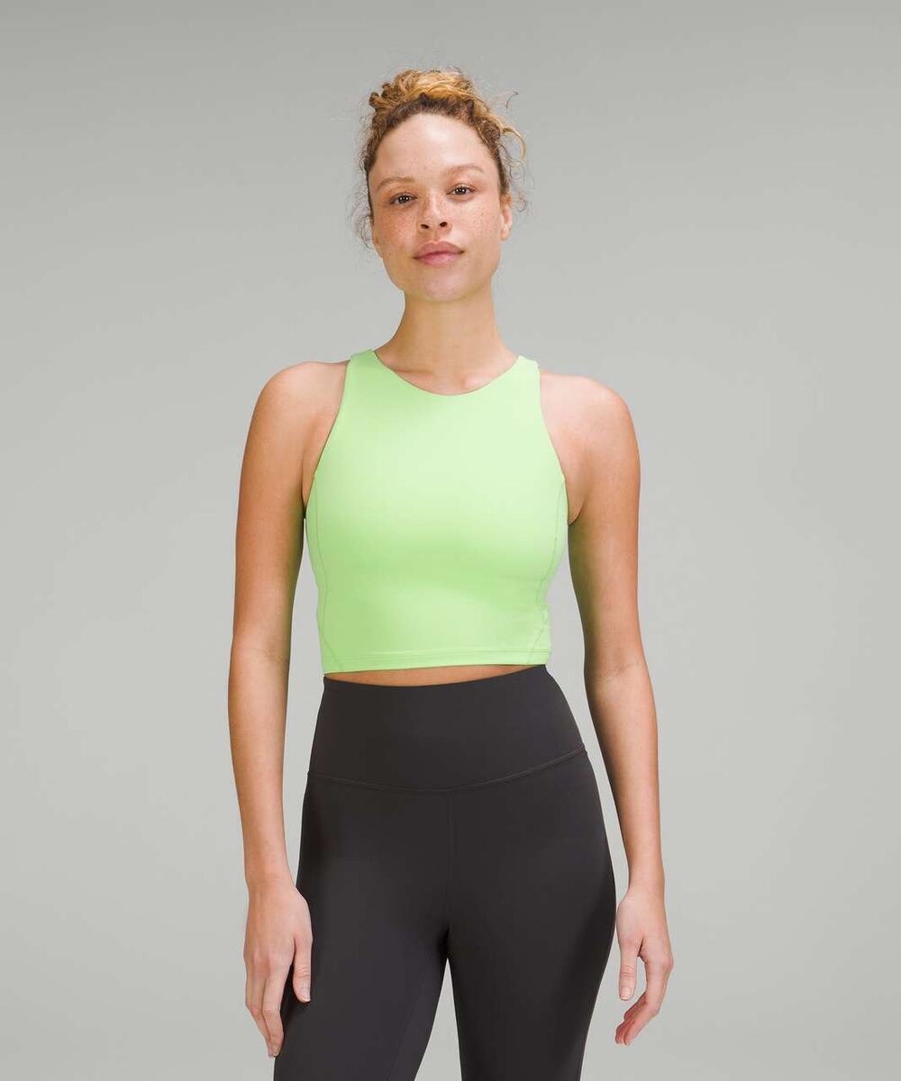 Lululemon | Activewear Align High Neck Tank Top in Scream Green Light Gym Sz 8
